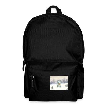 Winterhüttenweihnacht Winter Cabin Christmas - Rucksack - Schwarz - Vorne
