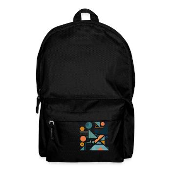 Geometrische Abstraktionen - Rucksack - Schwarz - Vorne