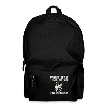 Große Momente im Kreißsaal - Rucksack - Schwarz - Vorne
