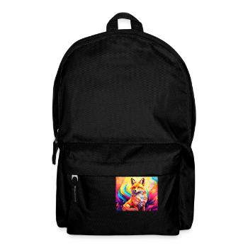 cute fox #fox #cute - Backpack - black - Front