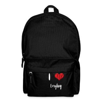 Hass alles Stopp Hass Anti Hass - Rucksack - Schwarz - Vorne