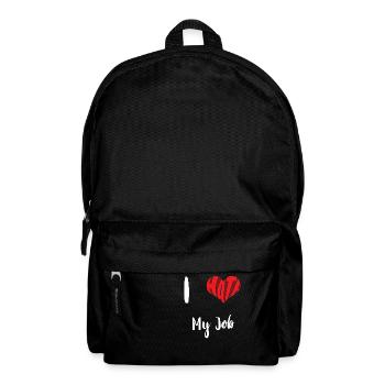 Hasse meinen Job Stopp Hass Anti Hass - Rucksack - Schwarz - Vorne