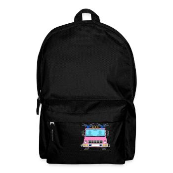 Feuerwehrauto in Rosa ohne Schriftzug - Rucksack - Schwarz - Vorne