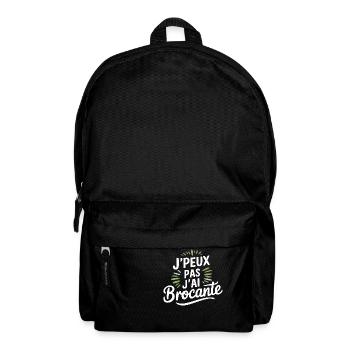 J'peux pas, j'ai brocante - Sac à dos - noir - Devant