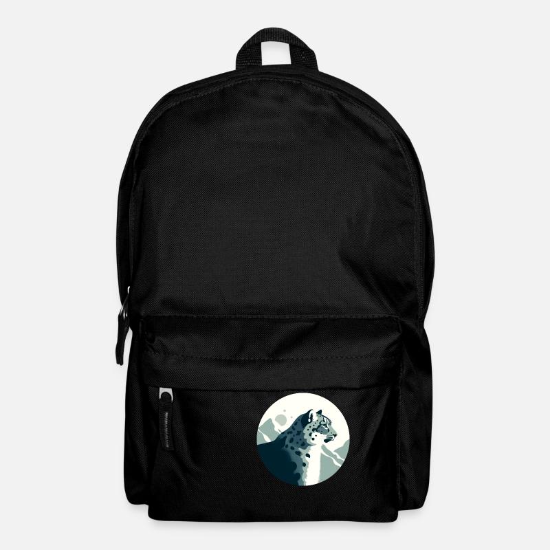 Schneeleopard - Rucksack - Schwarz