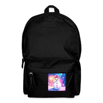 Mignon bonhomme de neige - Sac à dos - noir - Devant