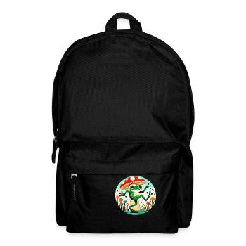 Fröhlicher Frosch - Rucksack - Schwarz - Vorne