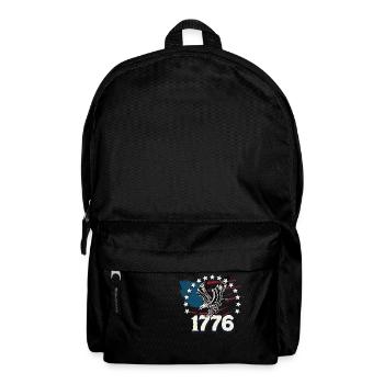 American USA Freedom Justice Fighter Abe 1776 - Backpack - black - Front