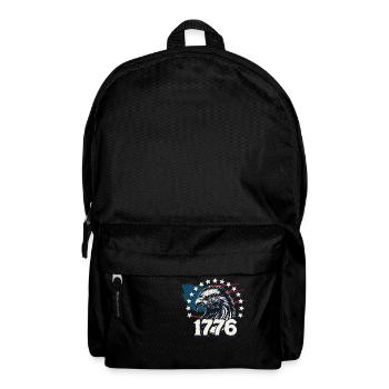 American USA Freedom Justice Fighter Abe 1776 - Backpack - black - Front