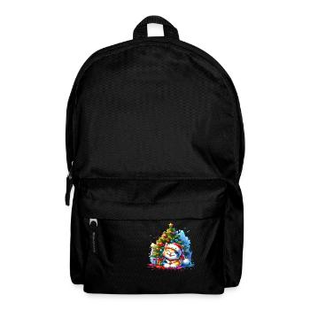 Cute Cat Christmas - Backpack - black - Front