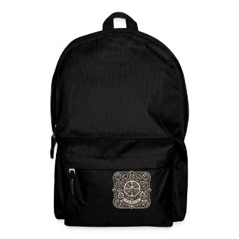 Steampunk Logo - Backpack - black - Front