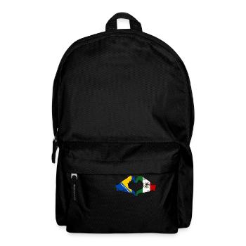 Bosnie Mexique drapeau mains forme de coeur utilisé - Sac à dos - noir - Devant