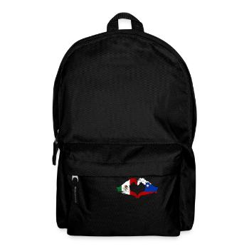 Mexiko Slowenien Flagge Hände Herzform used - Rucksack - Schwarz - Vorne
