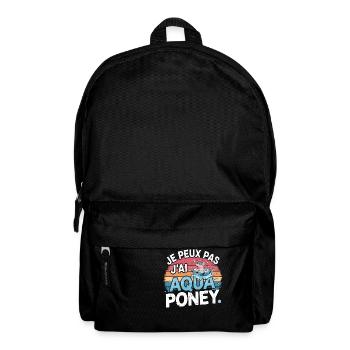 je peux pas j ai Aqua poney - Sac à dos - noir - Devant