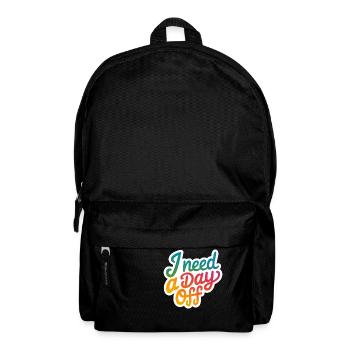 I Need A Day Off 13 - Rucksack - Schwarz - Vorne