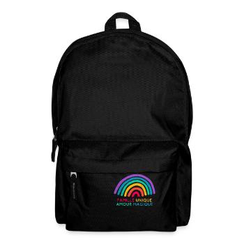 🌈 Famille unique, amour magique - Sac à dos - noir - Devant