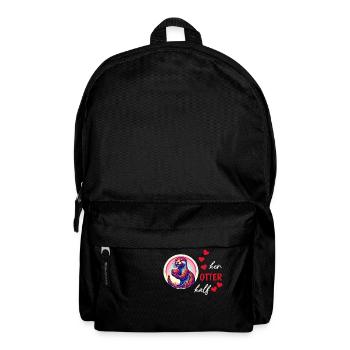 Loutre demi-amour cadeau - Sac à dos - noir - Devant