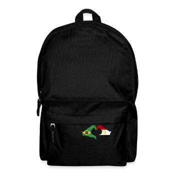 Brésil Égypte Drapeau Mains Coeur Forme - Sac à dos - noir - Devant