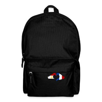 Egypt France Flag Hands Heart Shape - Backpack - black - Front