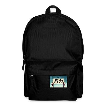 Schild - Baka! - Rucksack - Schwarz - Vorne