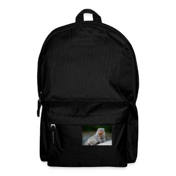 Gebänderte Mungo, Zebra, Mungo, Zebramanguste - Rucksack - Schwarz - Vorne