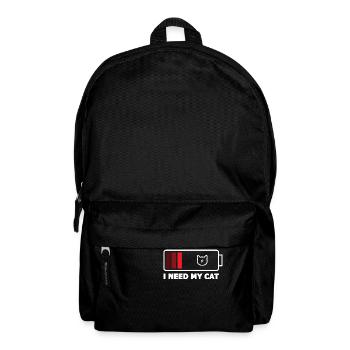 J’ai besoin de mon chat, cadeau, chats - Sac à dos - noir - Devant