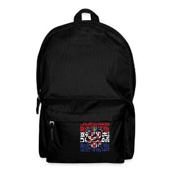 Glagoljica Zagreb Croatia Croatia Hrvatska europe - Backpack - black - Front