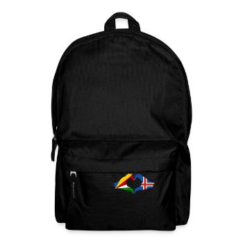 Drapeau des îles Seychelles mains en forme de coeur - Sac à dos - noir - Devant