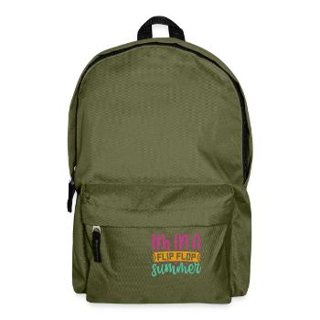 Im In A Flip Flop Sommer - Rucksack - Olivgrün - Vorne