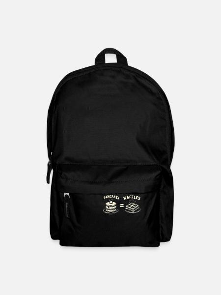 Pfannkuchen und Waffeln - Rucksack - Schwarz