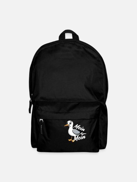 Hamburger Original / Möwe Moin Moin - Rucksack - Schwarz