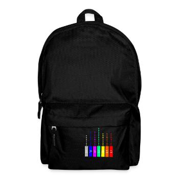Montag bis Sonntag... dein Wochentagsgefühl! - Rucksack - Schwarz - Vorne