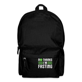 No Thanks I'm Fasting One Meal A Day Ramadan - Rucksack - Schwarz - Vorne