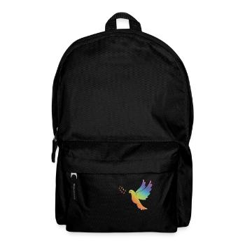 Rainbow Dove - Symbol of Peace - Backpack - black - Front
