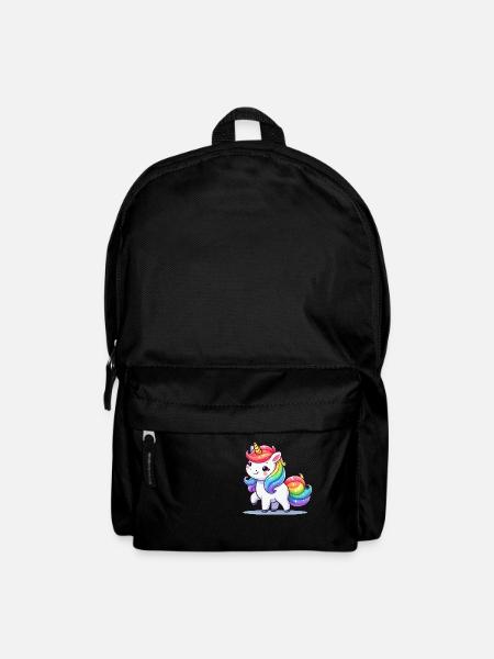 Unicorn Comic - Rucksack - Schwarz