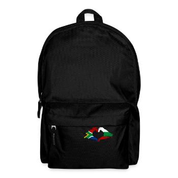Afrique du Sud Bulgarie Drapeau Mains Coeur Forme Utilisé - Sac à dos - noir - Devant