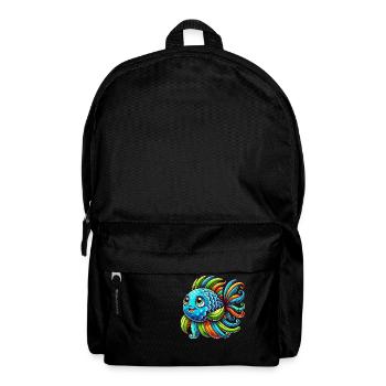 fisch comic - Rucksack - Schwarz - Vorne