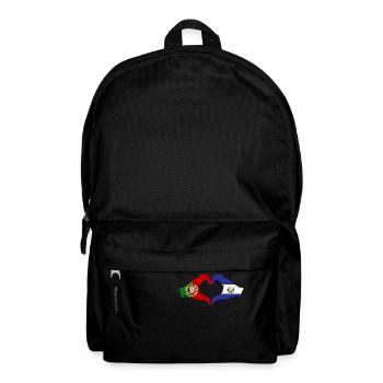 Portugal El Salvador Drapeau Mains Coeur Forme - Sac à dos - noir - Devant