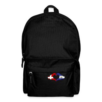 Danemark El Salvador Drapeau Mains Coeur Forme - Sac à dos - noir - Devant