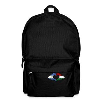 Nicaragua Hongrie drapeau mains forme de coeur utilisé - Sac à dos - noir - Devant