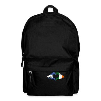 Nicaragua Irland Flagge Hände Herzform used - Rucksack - Schwarz - Vorne