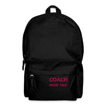 Je suis coach, Humour cadeau sportif coach - Sac à dos - noir - Devant
