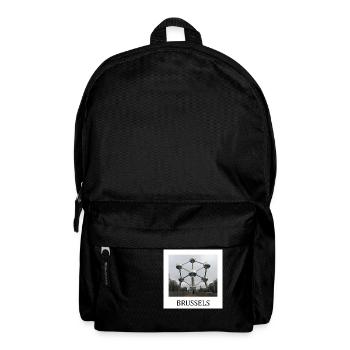Brüsseler Atomium - Rucksack - Schwarz - Vorne
