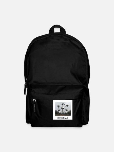 Brüsseler Atomium - Rucksack - Schwarz