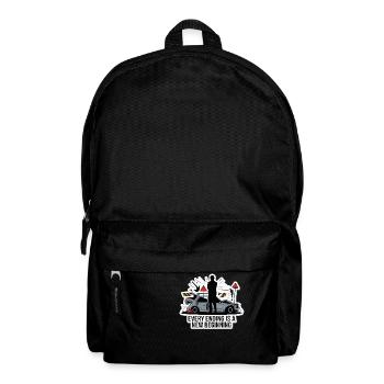 JEDES ENDE IST EIN NEUANFANG - Rucksack - Schwarz - Vorne