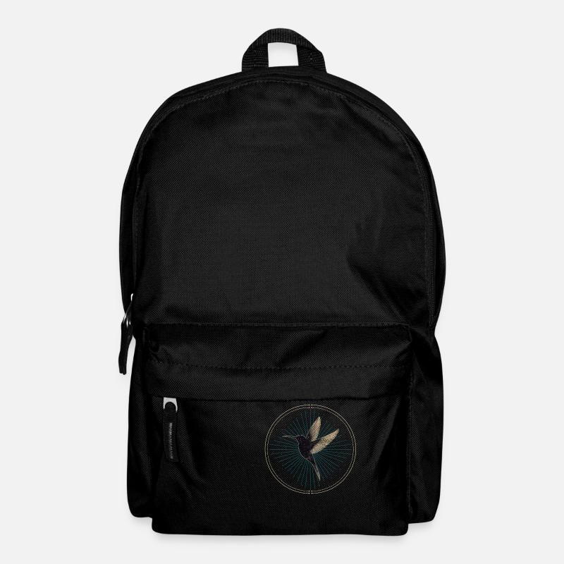 Kolibri mit Sternen - Rucksack - Schwarz