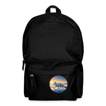 Arctic fox at sunrise - Backpack - black - Front