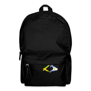 Jamaica Argentina Hands Heart Shape - Backpack - black - Front
