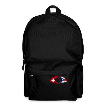 Suisse Porto Rico Mains Forme de Coeur Utilisé - Sac à dos - noir - Devant