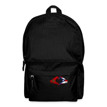 Maroc Porto Rico Mains Forme Coeur Utilisé - Sac à dos - noir - Devant